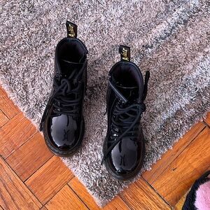 Dr Martens patent leather boots
